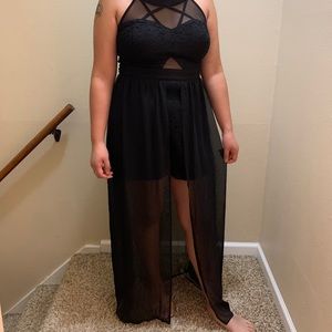 Black evening dress